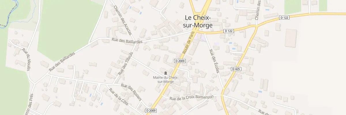 Plan du 15 Rte de Paris au Cheix-sur-Morge