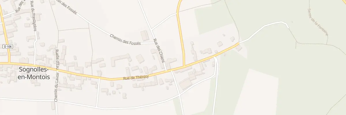 Plan du 49 Rue de Thénisy à Sognolles-en-Montois