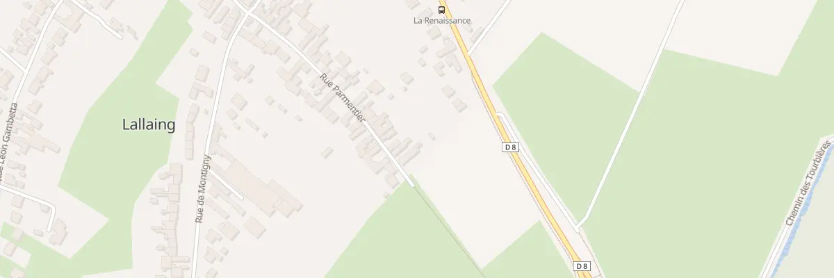 Plan du 225 Rue Parmentier à Lallaing
