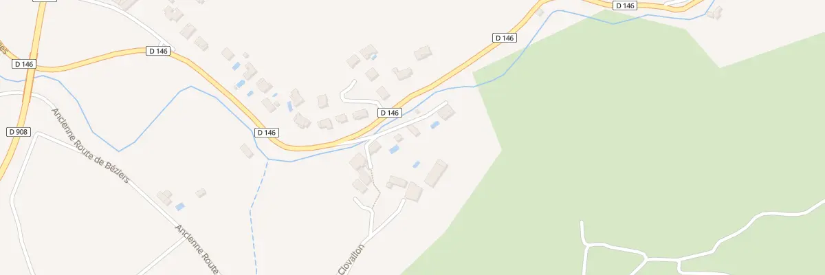 Plan du 43B Rte de Pézenes à Bédarieux