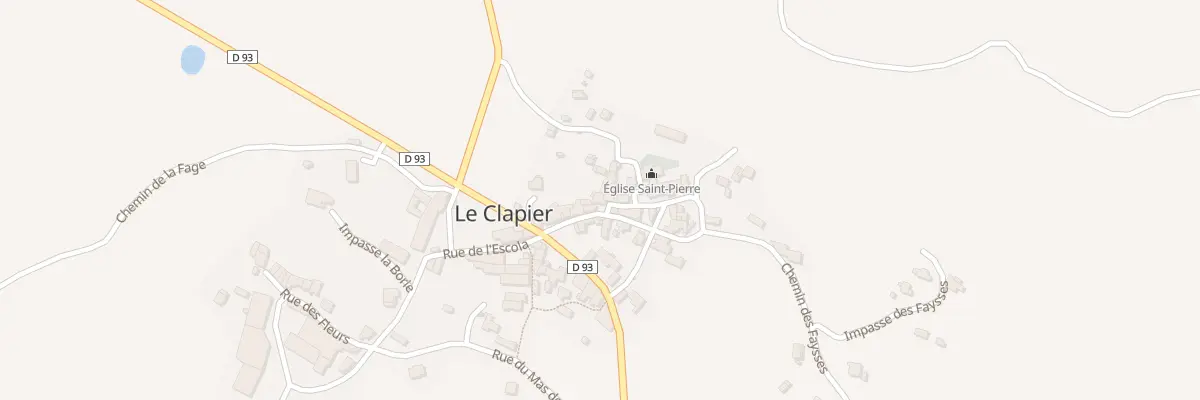 Plan du 5025 Le Clapier au Clapier