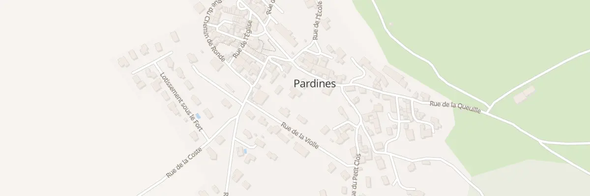 Plan du 9004 Rue de la Violle à Pardines