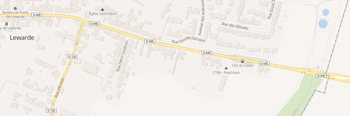 Plan du 252B Rue Famille Dervaux à Lewarde