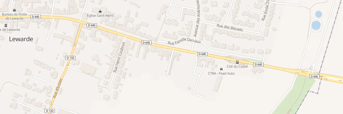 Plan du 252A Rue Famille Dervaux à Lewarde