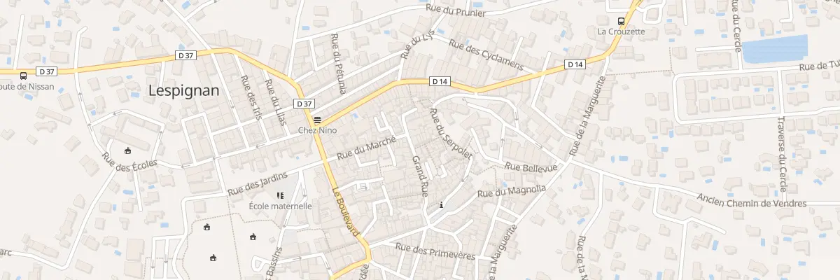 Plan du 3 Rue du Château à Lespignan