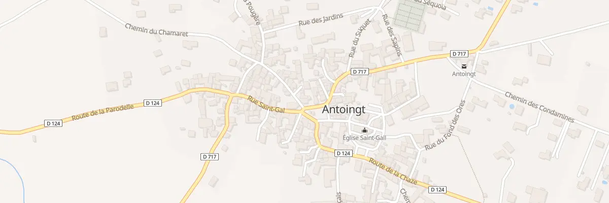 Plan du 9006 Pl du Square à Antoingt