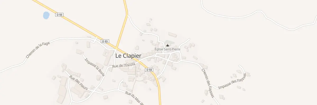 Plan du 5024 Le Clapier au Clapier
