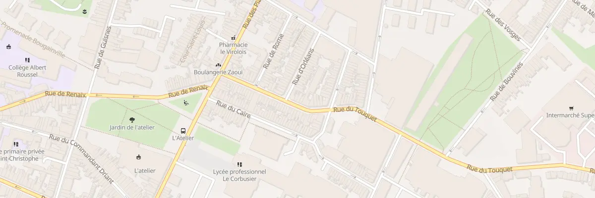 Plan du 39 Rue du Touquet à Tourcoing