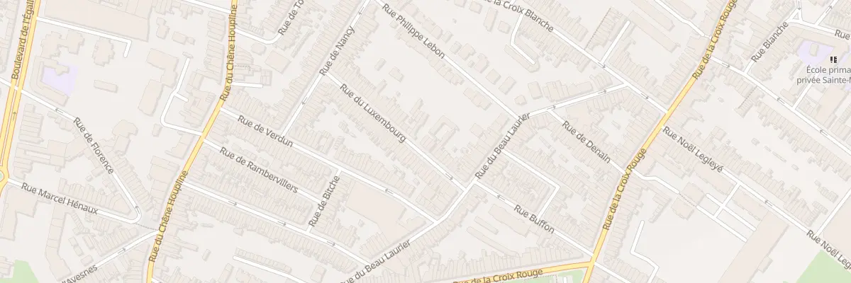 Plan du 22 Rue du Luxembourg à Tourcoing