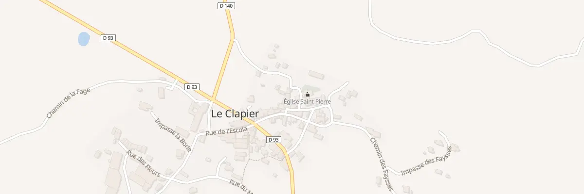 Plan du 5026 Le Clapier au Clapier