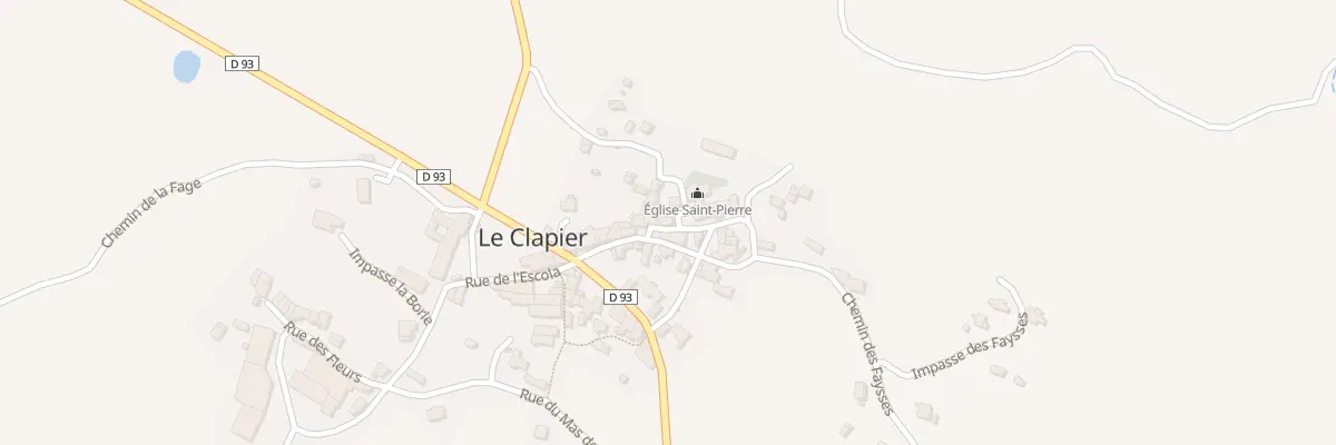 Plan du 5023 Le Clapier au Clapier
