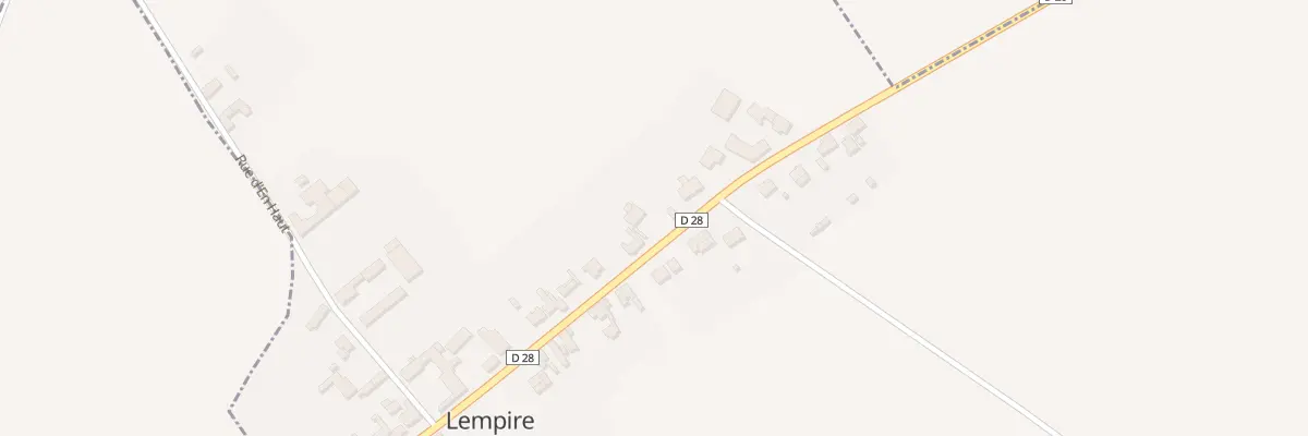 Plan du 3 Gr Gde Rue à Lempire