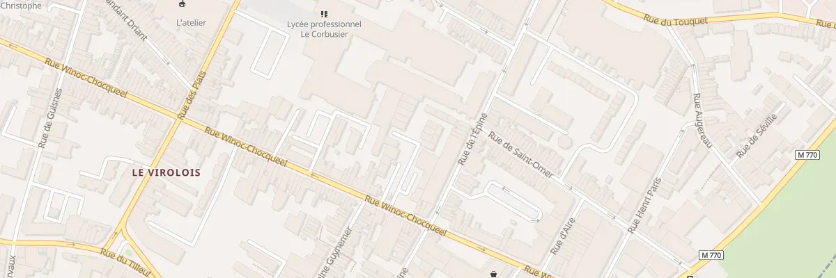 Plan du 159A Rue Winoc Chocqueel à Tourcoing
