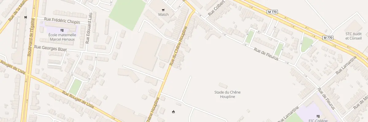 Plan du 338 Rue du Chêne Houpline à Tourcoing
