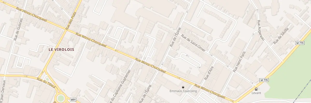 Plan du 159 Rue Winoc Chocqueel à Tourcoing