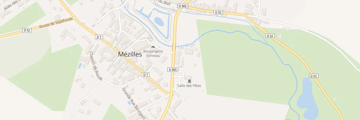 Plan du 5 Rte de Saint Fargeau à Mézilles