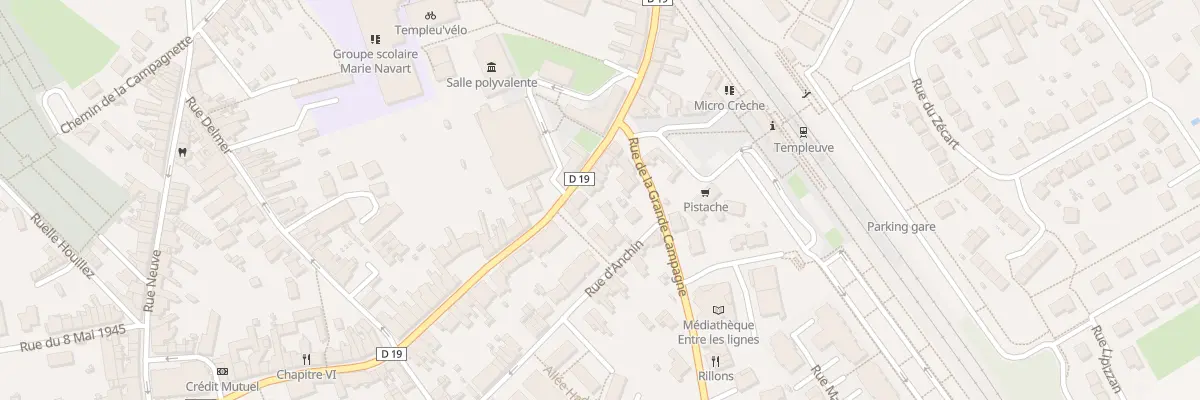 Plan du 42 Rue de Roubaix à Templeuve-en-Pévèle
