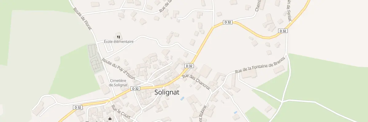 Plan du 23 Rue des Dauphins d’Auvergne à Solignat