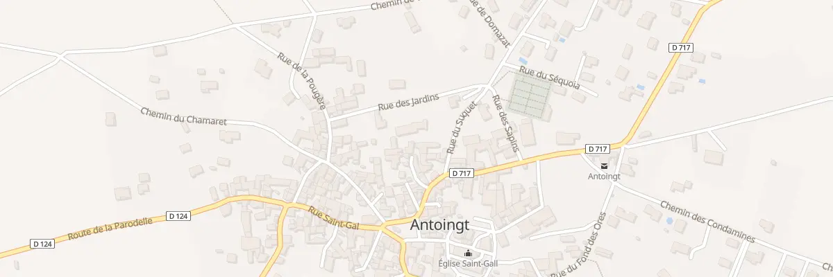 Plan du 9003 Rue du Suquet à Antoingt