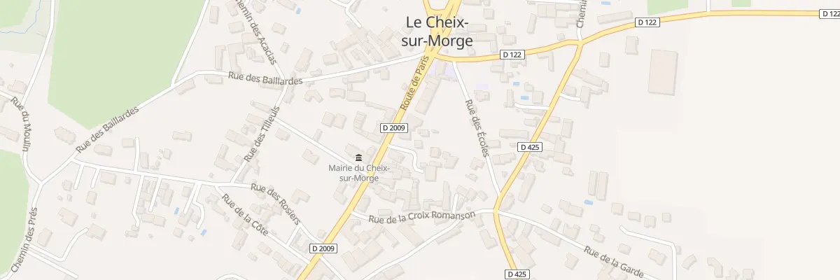 Plan du 1 Imp de la Poste au Cheix-sur-Morge