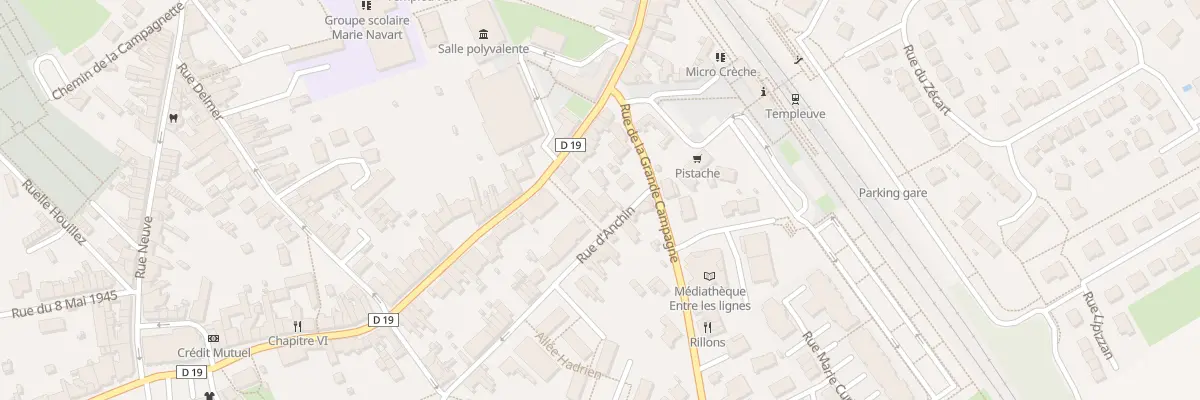 Plan du 2A Rue d’Anchin à Templeuve-en-Pévèle
