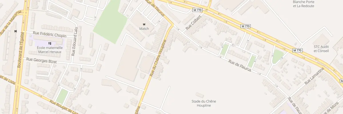 Plan du 350 Rue du Chêne Houpline à Tourcoing