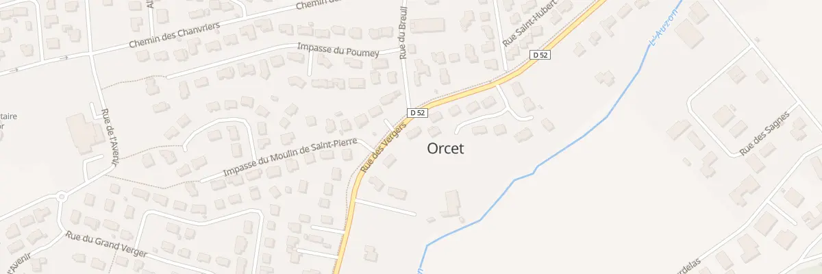 Plan du 28 Rue des Vergers à Orcet