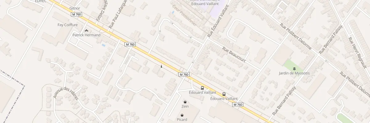 Plan du 101 Av Gustave Delory à Roubaix