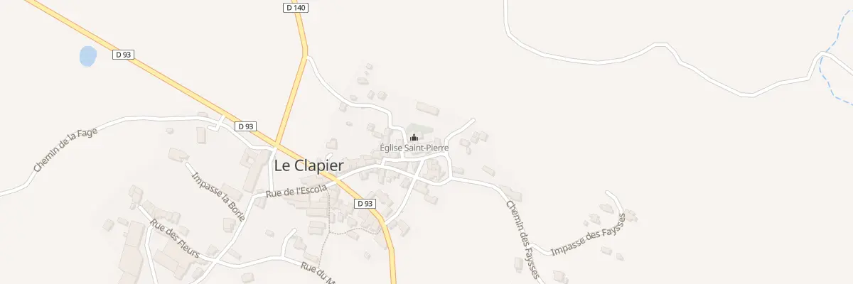 Plan du 5022 Le Clapier au Clapier
