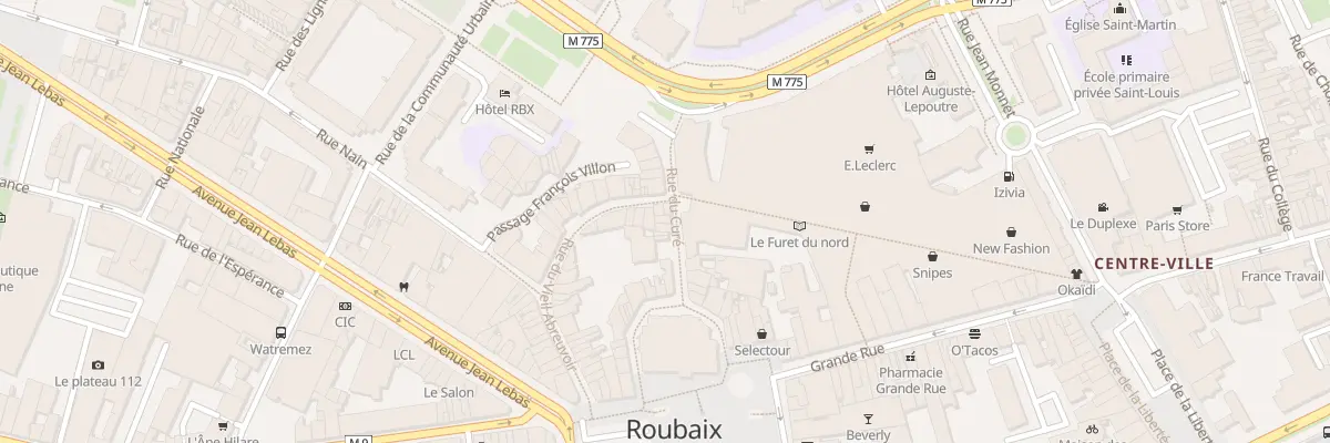 Plan du 9 Rue du Curé à Roubaix