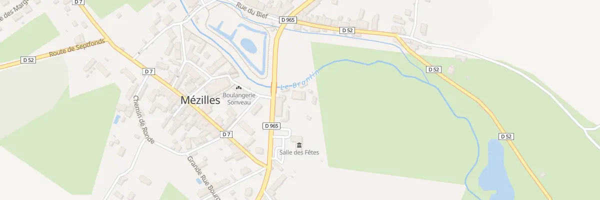Plan du 100 Le Champ de la Chaume à Mézilles