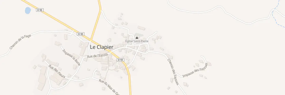 Plan du 5088 Le Clapier au Clapier