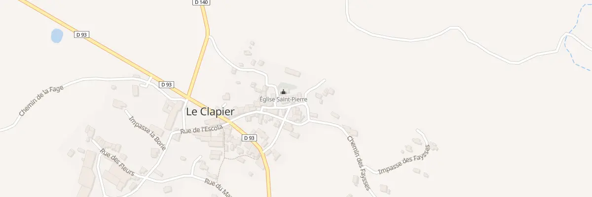 Plan du 5020 Le Clapier au Clapier
