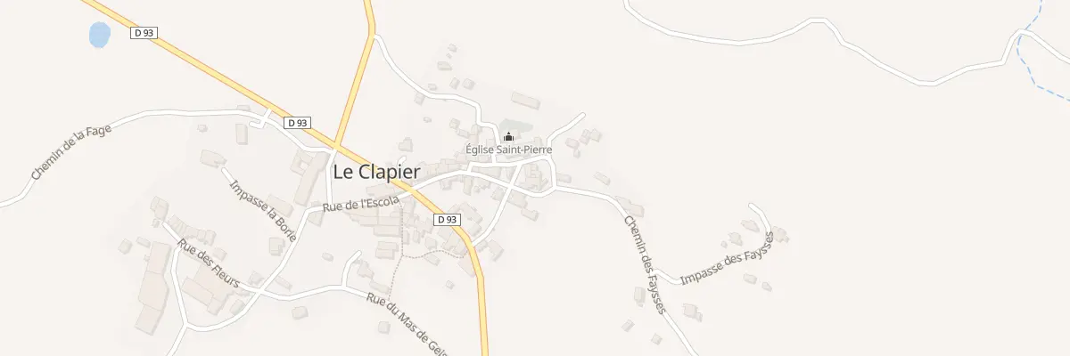 Plan du 5018 Le Clapier au Clapier