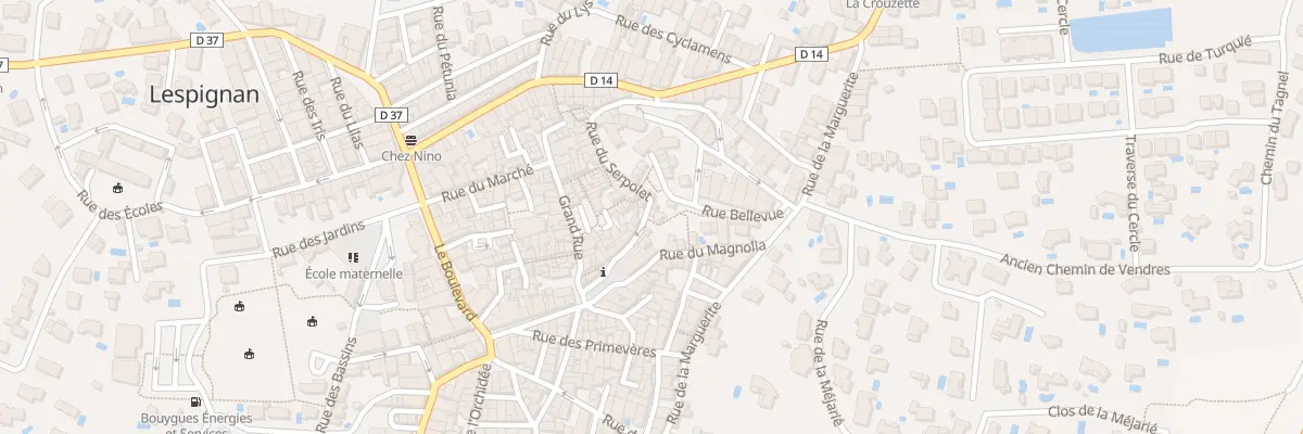 Plan du 12 Rue du Serpolet à Lespignan
