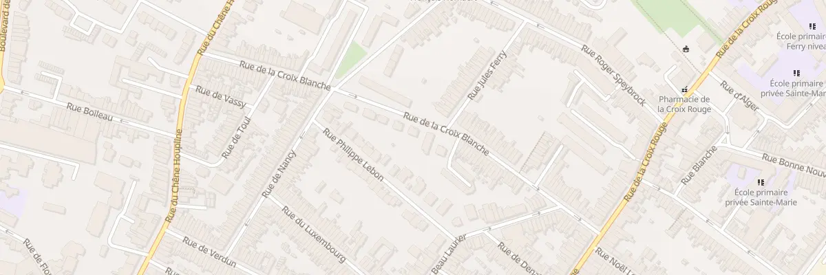 Plan du 92 Rue de la Croix Blanche à Tourcoing