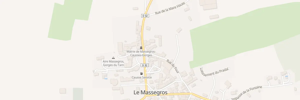 Plan du 5007 Le Massegros Village à Massegros Causses Gorges