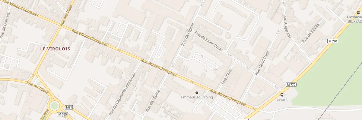 Plan du 62 Rue de l’Epine à Tourcoing