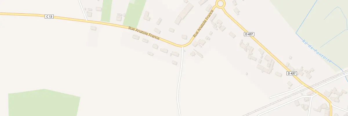 Plan du 7 Rue Anatole France à Abbécourt