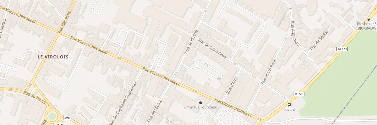 Plan du 70 Rue de l’Epine à Tourcoing
