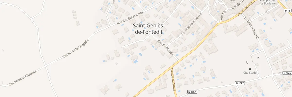 Plan du 9 Rue des Aires Hautes à Saint-Geniès-de-Fontedit