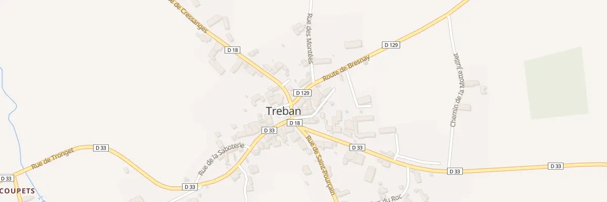 Plan du 2 Rue de Bresnay à Treban