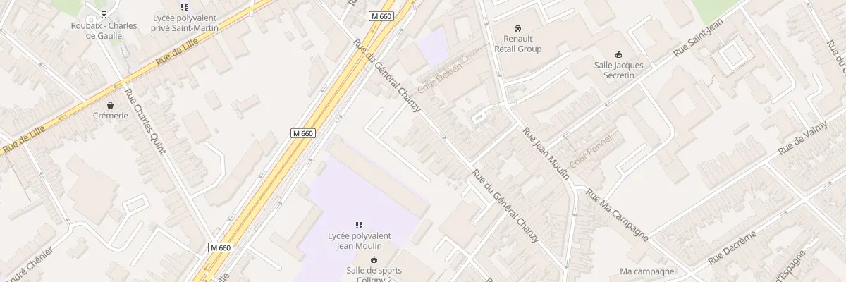 Plan du 26 Rue du Général Chanzy à Roubaix