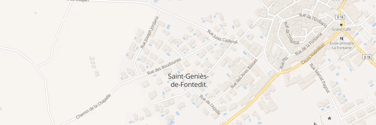 Plan du 109 Rue des Boudounes à Saint-Geniès-de-Fontedit