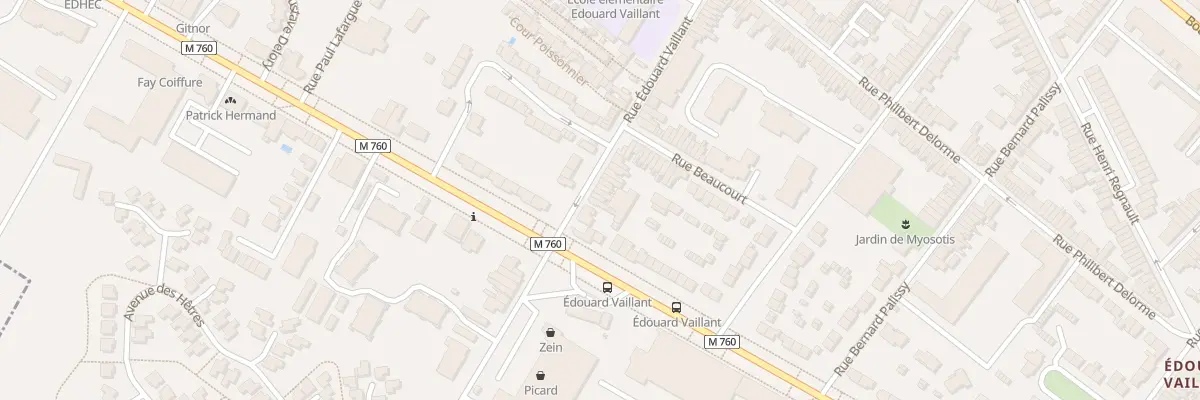 Plan du 111 Rue Edouard Vaillant à Roubaix