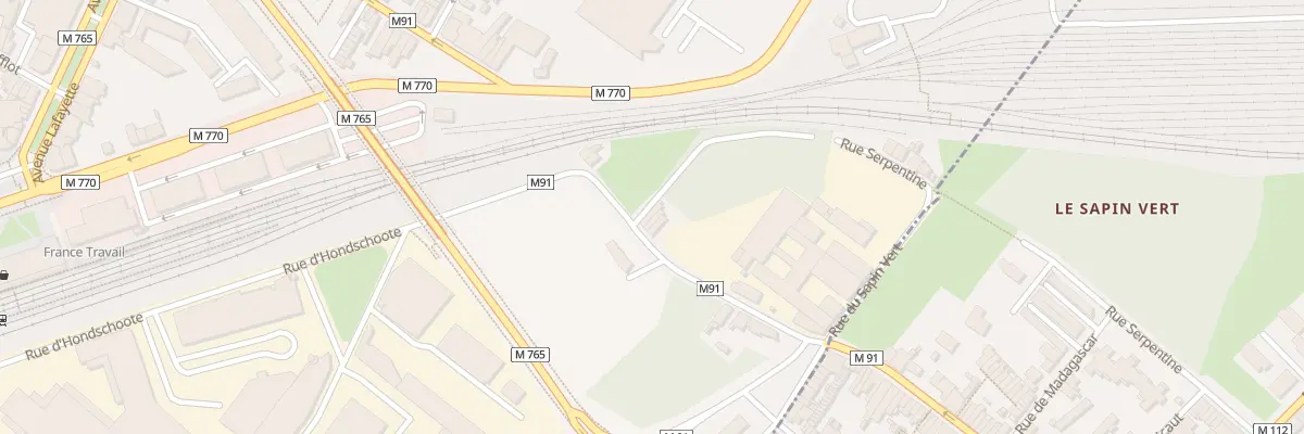 Plan du 201 Rue du Tilleul à Tourcoing