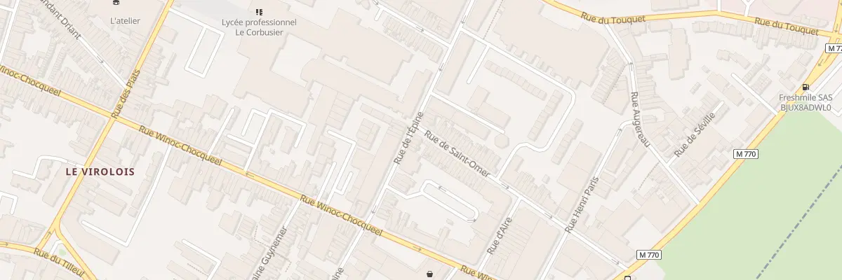 Plan du 90 Rue de l’Epine à Tourcoing