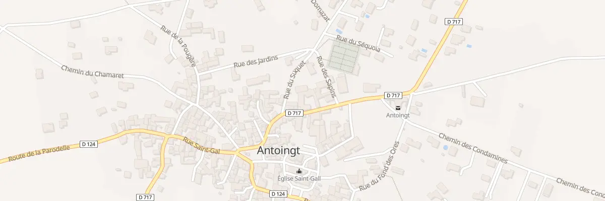 Plan du 9006 Rue du Chanselle à Antoingt