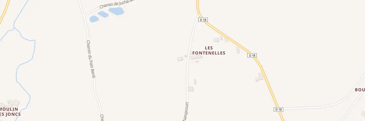 Plan du 5140 Les Fontenelles à Treban