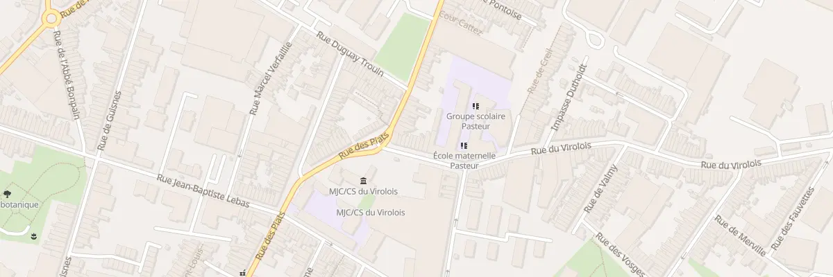 Plan du 9 Rue du Virolois à Tourcoing